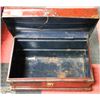 Image 1 : VINTAGE METAL TRUNK 21'' LX14''H 14''W