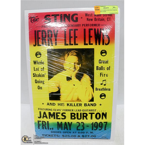 JERRY LEE LEWIS CONCERT POSTER - REPRODUCTION