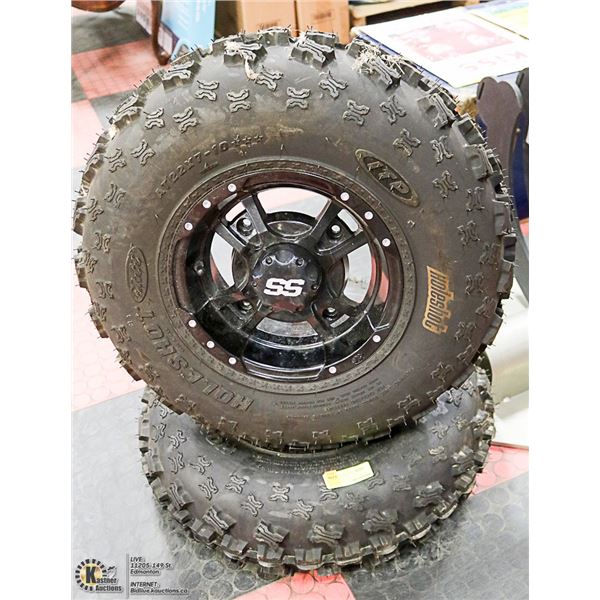 LOT OF 2 SS BRAND 22 X 7 X 10 QUAD TIRES