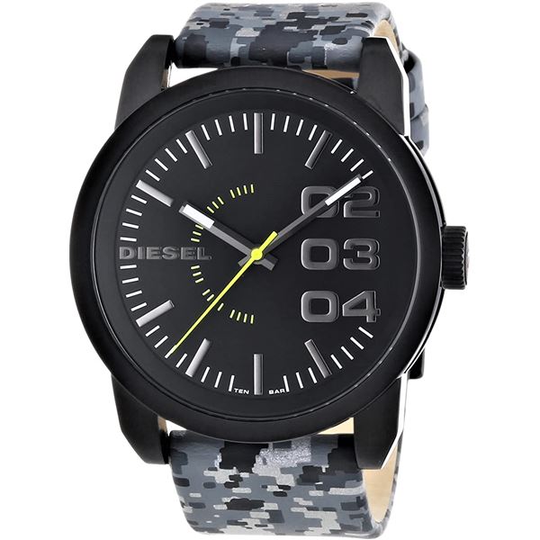 NEW DIESEL CAMOUFLAGE LEATHER STRAP MSRP $219