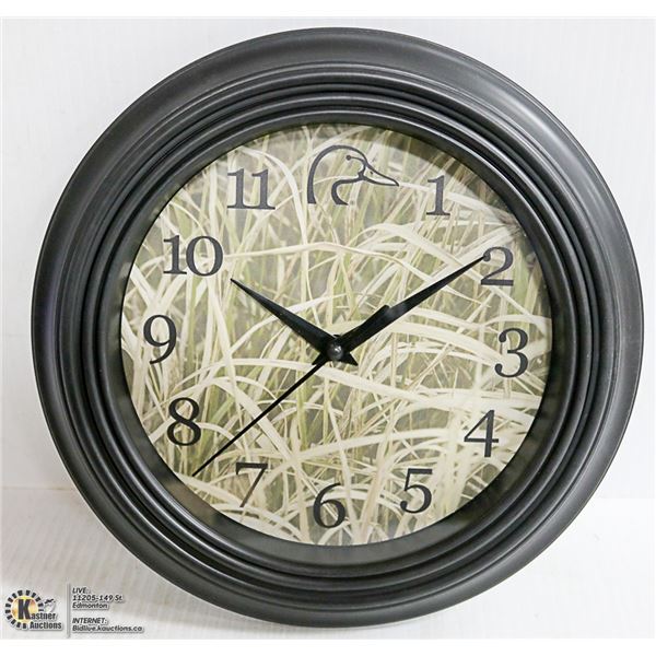 DUCKS UNLIMITED CAMO WALL CLOCK