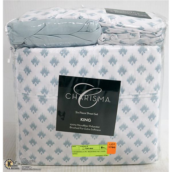 CHARISMA 6 PC BEDDING SET SIZE: KING