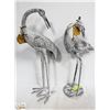 Image 1 : LARGE  METAL CRANES APPROX 24" TALL