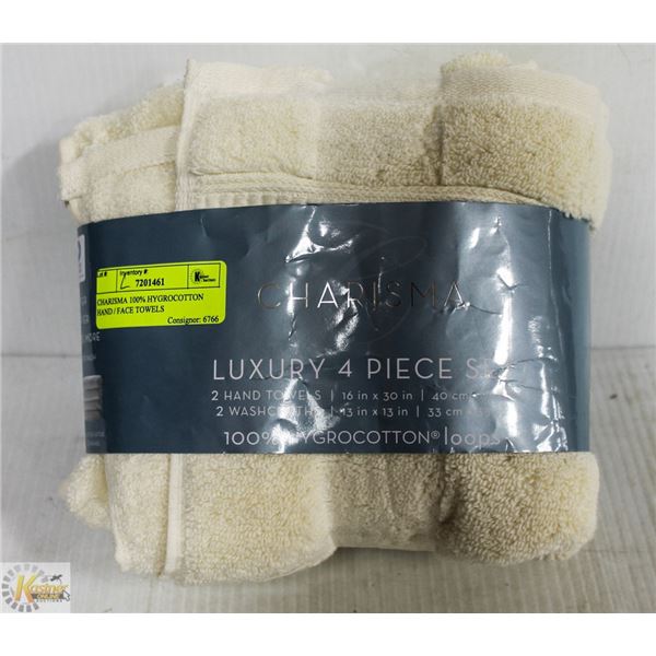 CHARISMA 100% HYGROCOTTON HAND / FACE TOWELS