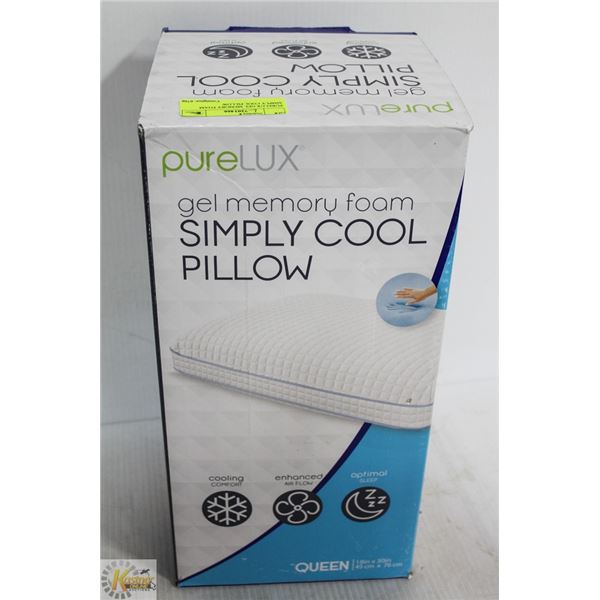 PURELUX GEL MEMORY FOAM SIMPLY COOL PILLOW