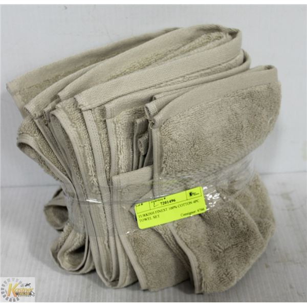 TURKISH FINEST 100% COTTON 4PC TOWEL SET