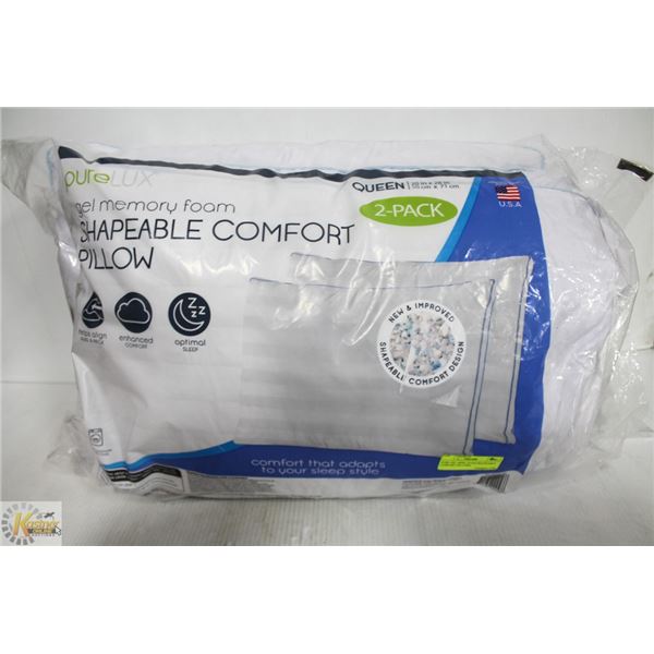 PURE GEL MEM. FOAM SHAPEABLE COMFORT PILLOWS