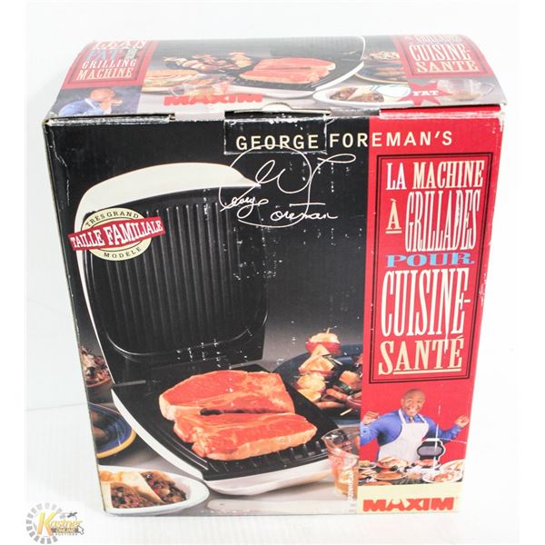 GEORGE FOREMAN EXTRA LARGE GRILLING MACHINE