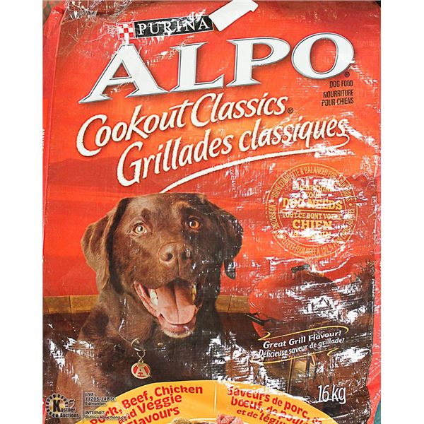 2 BAGS ALPO DOG FOOD 16 KG