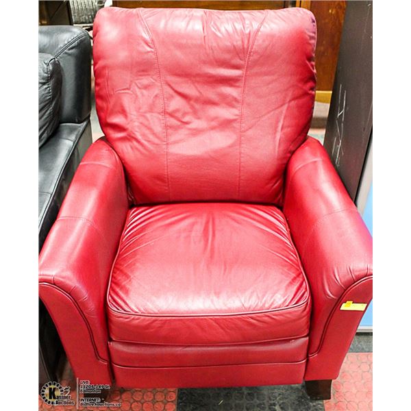 RED LEATHER CHAIR
