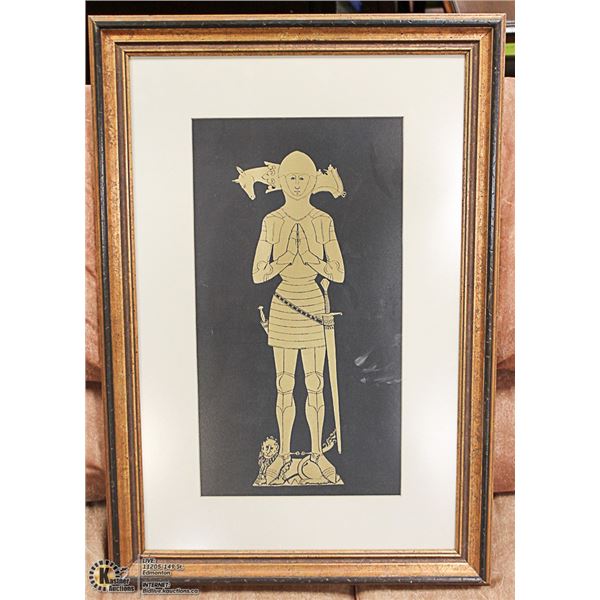 FRAMED KNIGHT PICTURE