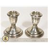 Image 1 : PAIR .925 BIRKS STERLING SILVER CANDLE STICKS