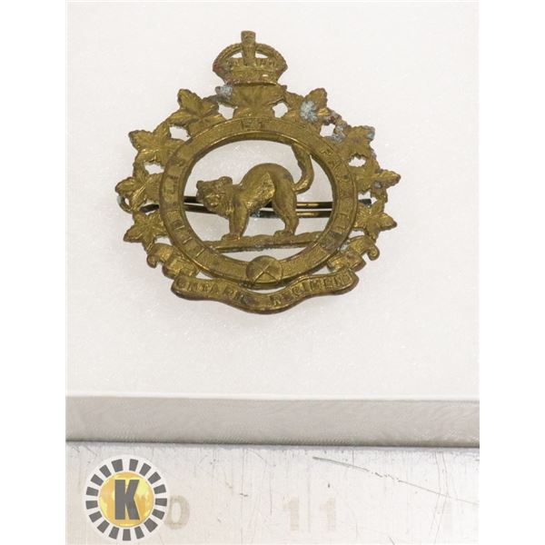 WW2 ONTARIO REGIMEN MILITARY CAP BADGE