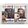 Image 1 : x2 POP STAR WARS REY AND FINN FIGURES, NEW