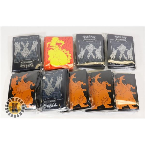 x9 POKEMON 65 COUNT CARD SLEEVES, NEW