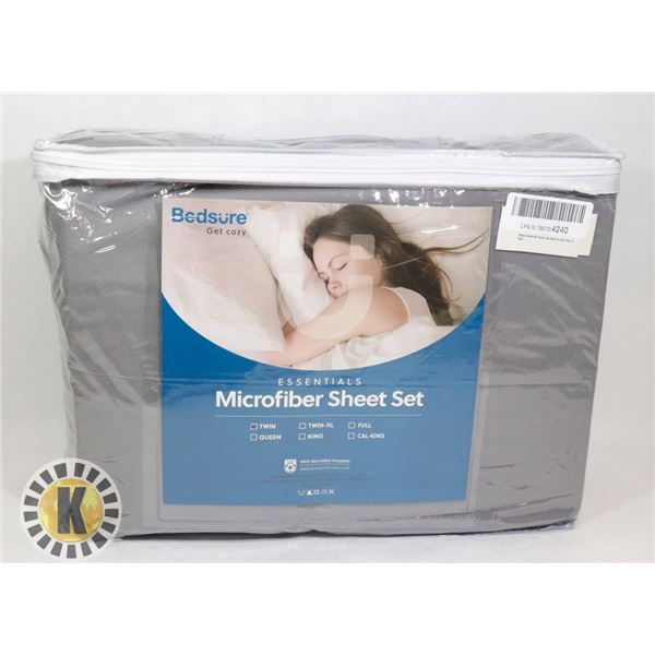 BEDSURE FLANNEL SHEET SET SIZE TWIN