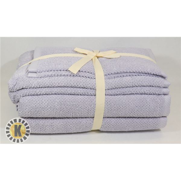 6PC BATH LINEN SET (2 TOWELS, 2 HAND TOWELS,