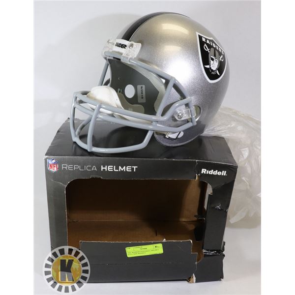 NFL RAIDERS FOOTBALL HELMET FULL SIZE RIDDELL