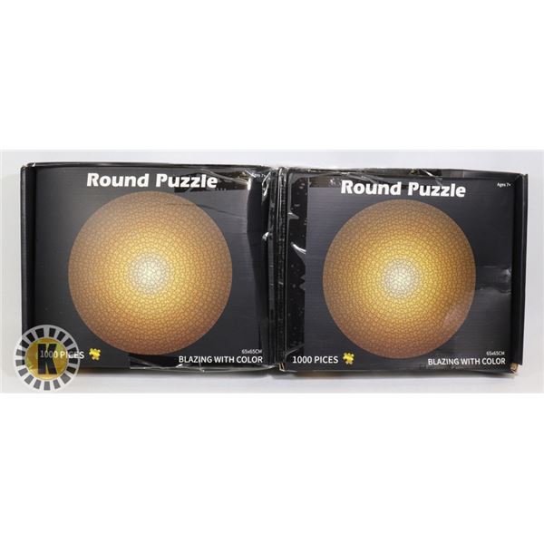 TWO 100PC ROUND PUZZLES (THE SUN)