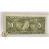 Image 2 : 1937 GEORGE VI CANADIAN $20 BANKNOTE