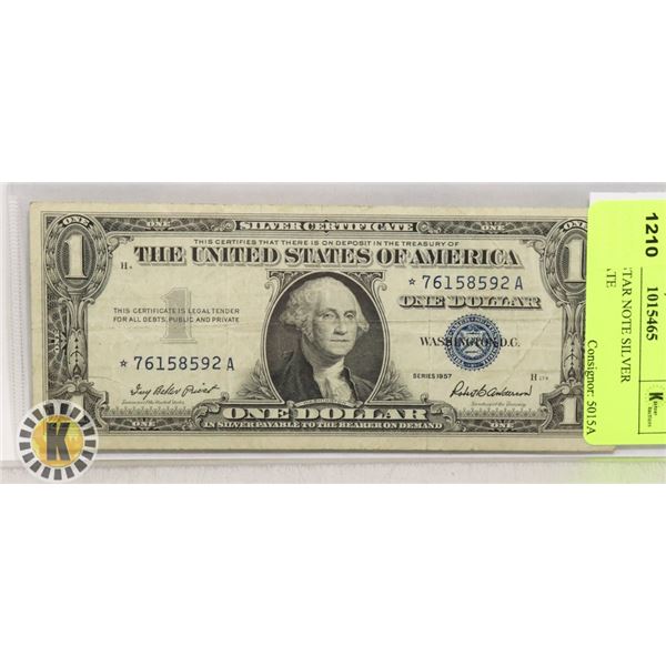 1957 USA STAR NOTE SILVER CERTIFICATE