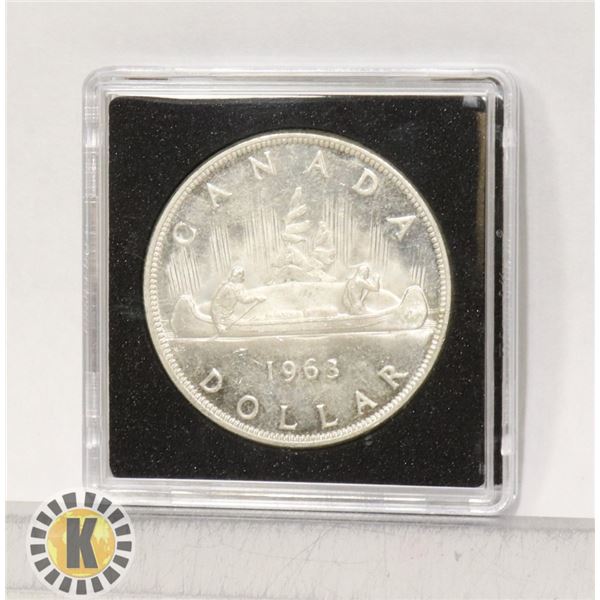 1963 CANADIAN SILVER DOLLAR ELIZABETH II
