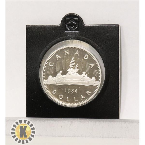 1984 CANADIAN PROOF VOYAGEUR DOLLAR