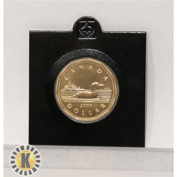 2000 CANADIAN LOON DOLLAR NOT ISSUED IN CHANGE