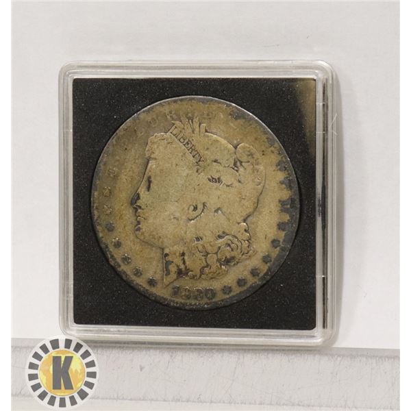 1880 USA SILVER MORGAN DOLLAR "LOW BALL"