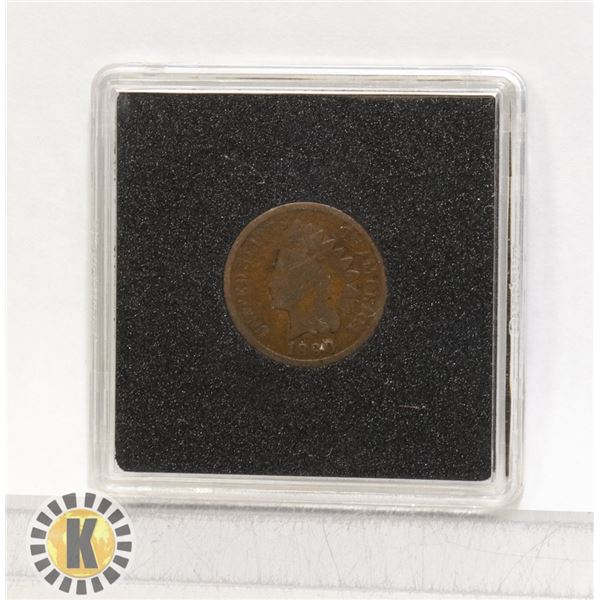 1890 USA INDIAN HEAD COPPER PENNY.