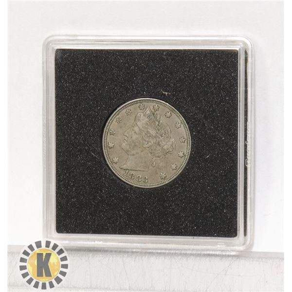 HIGH GRADE 1883 USA LIBERTY HEAD 5 CENT