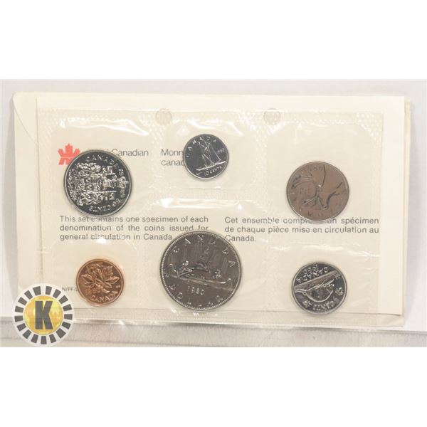 1980 ORIGINAL RCM PROOF-LIKE COIN SET