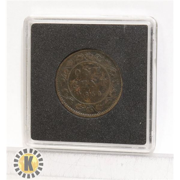 1859 VICTORIAN CANADIAN LARGE CENT
