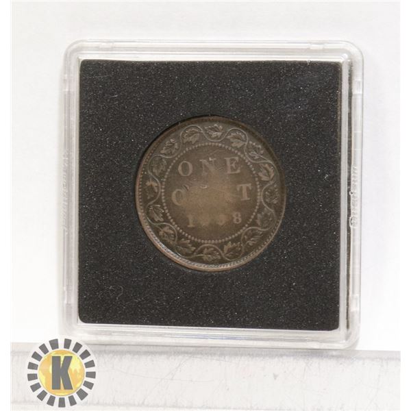 1898H VICTORIAN CANADIAN LARGE CENT LOWER MINTAGE