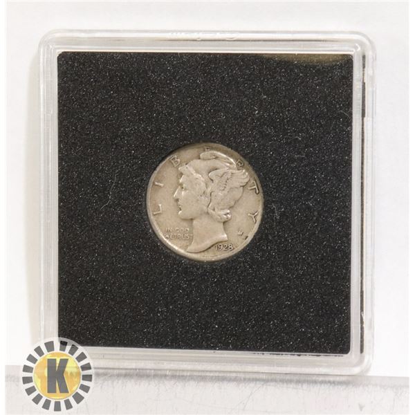 1928S MERCURY HEAD USA SILVER 10 CENT COIN