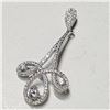 Image 2 : SILVER CUBIC ZIRCONIA  PENDANT (~WEIGHT 3.4G)