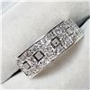 Image 2 : SILVER CUBIC ZIRCONIA  RING (~SIZE 7)