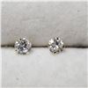 Image 1 : 14K YELLOW GOLD CUBIC ZIRCONIA  EARRINGS