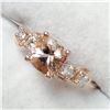 Image 3 : 10K ROSE GOLD NATURAL MORGANITE (1CT)