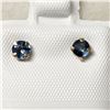 Image 1 : 10K YELLOW GOLD SAPPHIRE(0.67CT) EARRINGS