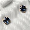 Image 2 : 10K YELLOW GOLD SAPPHIRE(0.67CT) EARRINGS