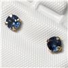 Image 3 : 10K YELLOW GOLD SAPPHIRE(0.67CT) EARRINGS