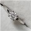 Image 3 : 10K WHITE GOLD DIAMOND(0.4CT, I3,F) RING