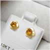 Image 2 : 10K YELLOW GOLD CITRINE EARRINGS