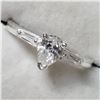 Image 3 : SILVER CUBIC ZIRCONIA RING (~SIZE 7)