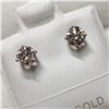 Image 2 : 14K WHITE GOLD DIAMOND(0.6CT,SI1-SI2,G-H) EARRINGS