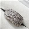 Image 3 : 10K WHITE GOLD DIAMOND(0.76CT,SI2-I1,G-H) RING