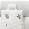 Image 1 : 14K YELLOW GOLD CUBIC ZIRCONIA EARRINGS