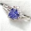 Image 3 : 10K WHITE GOLD TANZANITE(0.95CT) DIAMOND