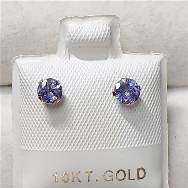 10K YELLOW GOLD TANZANITE(0.54CT) PEARL